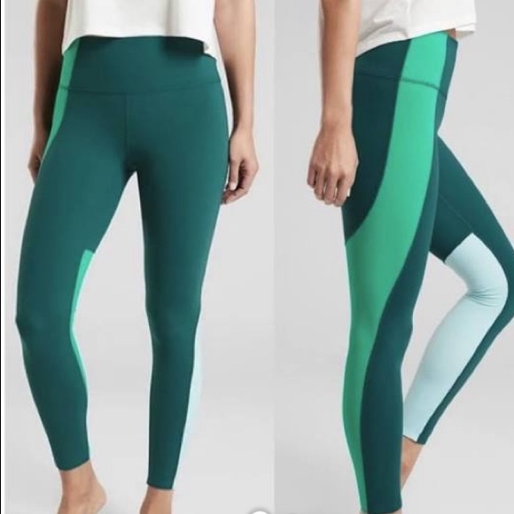 Athleta Pants - Athleta Elation 78 Tights Leggings Asymmetrical High Waisted